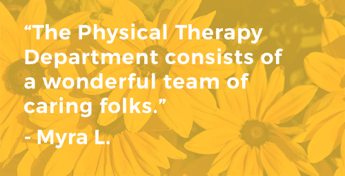 Testimonial of physical therapy patient Myra L - Root Cause Medical Clinics Clearwater FL